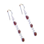 Garnet-African-Noelia-multiple-Dangle-Red-Silver-Earring