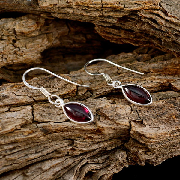 Garnet-Moroccan-Paula-multiple-Dangle-Red-Silver-Earring
