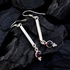 Garnet-Italian-Eliza-multiple-Dangle-Red-925-Sterling-Silver-Earring
