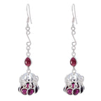 Garnet-Australian-Emilia-multiple-Dangle-Red-925-Silver-Earring