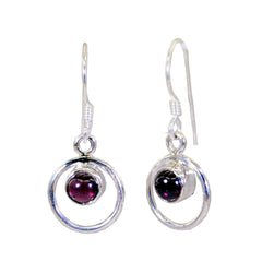 Granat-Italienisch-Sofía-mehrere-Ohrhänger-Rot-Sterling-Silber-Ohrring