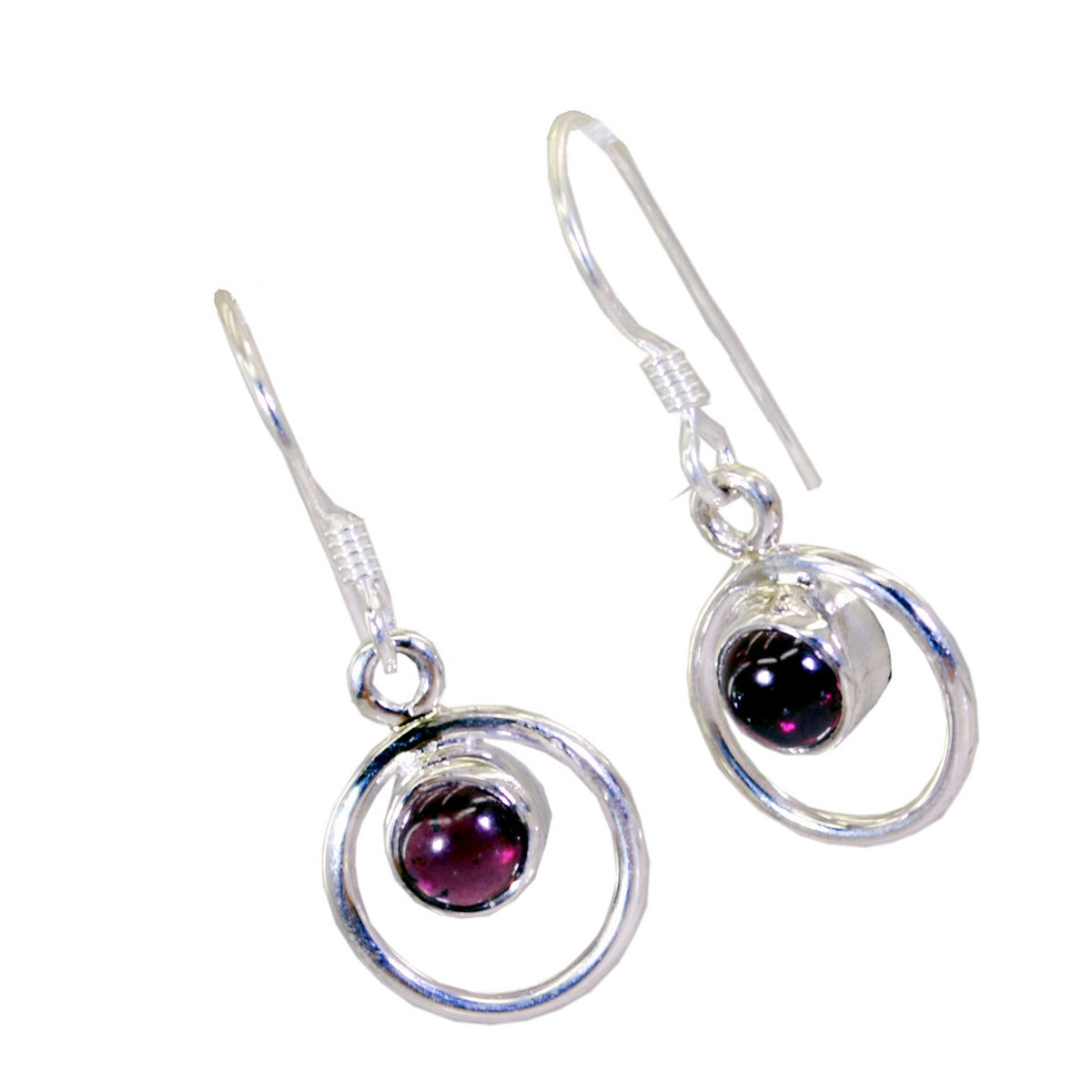 Garnet-Italian-Sofía-multiple-Dangle-Red-Sterling-Silver-Earring
