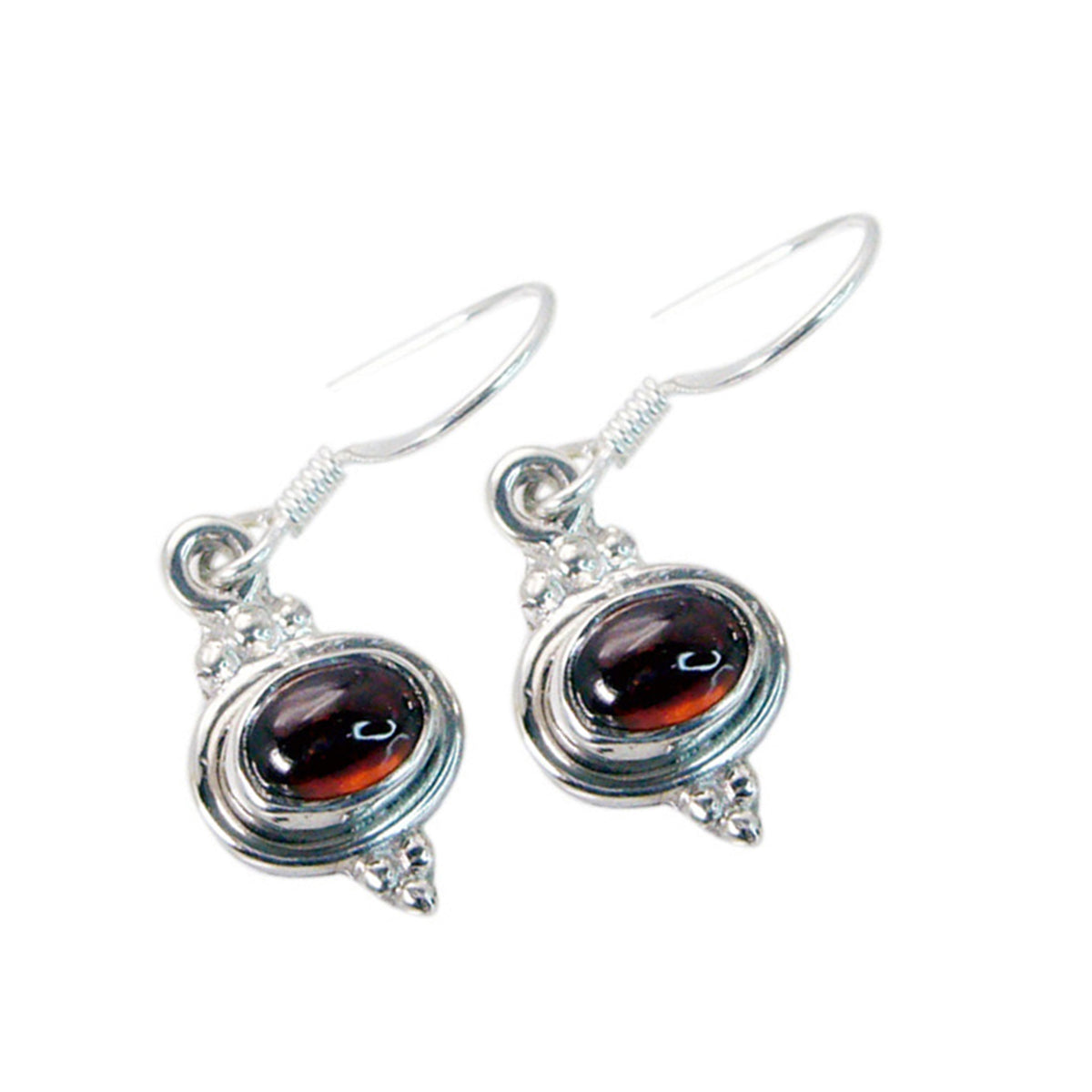 Garnet Mexican Valentina multiple Dangle Red Sterling Silver Earring Второстепенное изображение товара