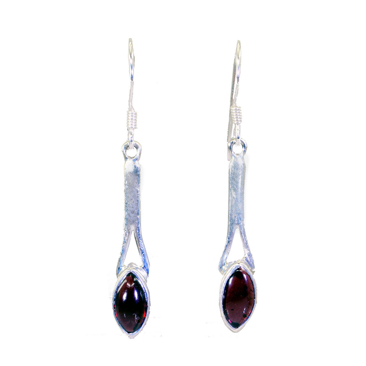 Garnet-Australian-Victoria-multiple-Dangle-Red-92.5-Silver-Earring メイン画像