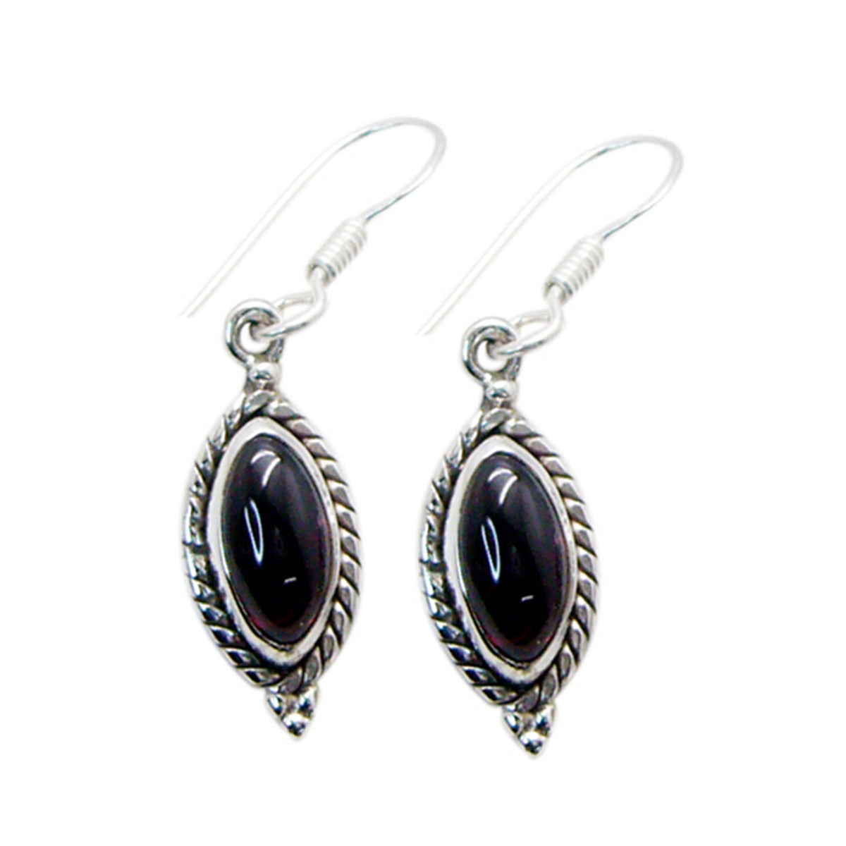 Garnet-Spanish-Aaliyah-multiple-Dangle-Red-Silver-Earring Huvudsaklig produktbild