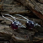 Garnet-German-Marie-multiple-Dangle-Red-Sterling-Silver-Earring