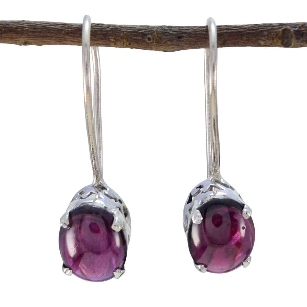 Granat-German-Marie-Mehrfach-Ohrhänger-Rot-Sterling-Silber Hauptbild