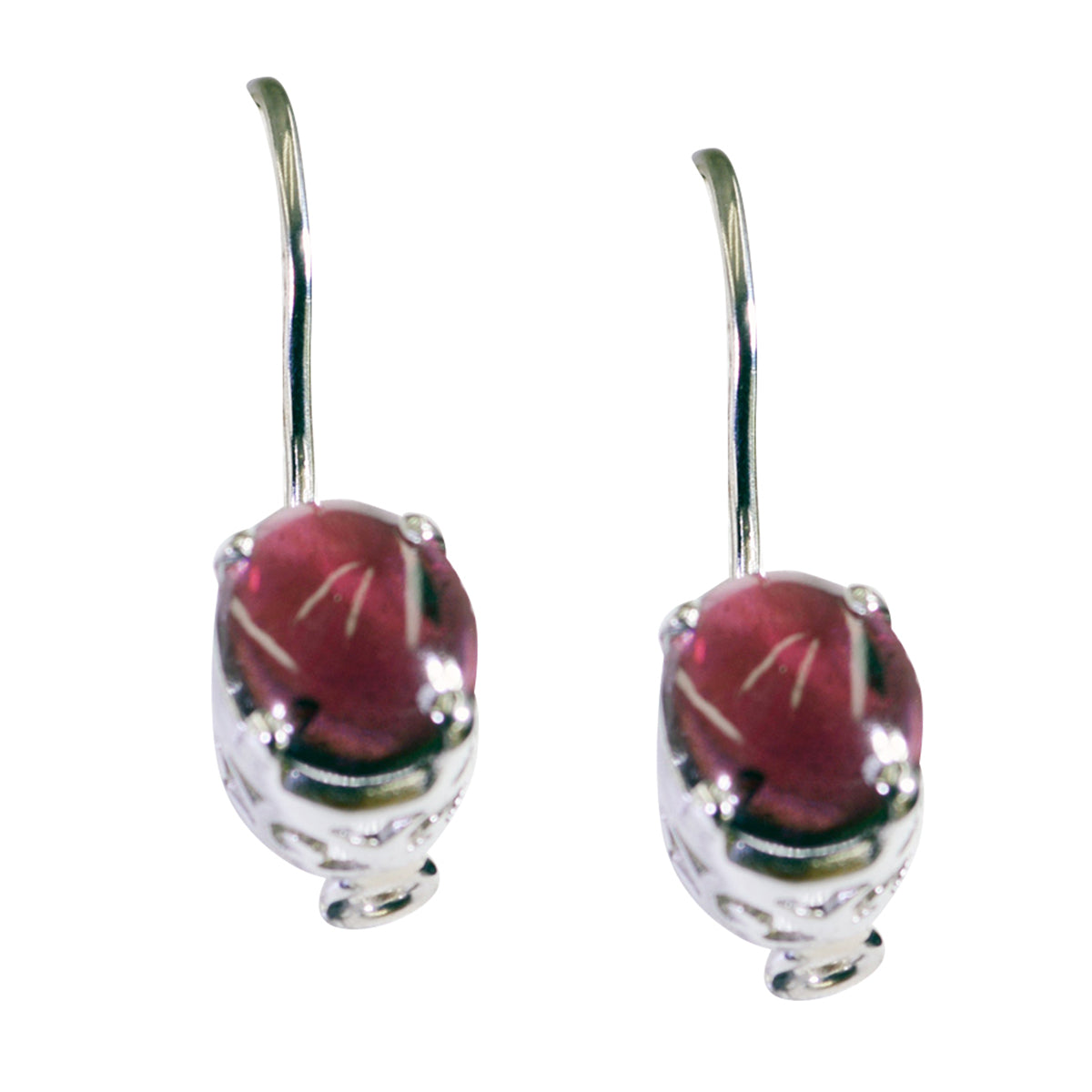 Garnet-German-Marie-multiple-Dangle-Red-Sterling-Silver-Earring