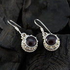 Garnet-Latin-American-Abigail-multiple-Dangle-Red-92.5-Silver-Earring