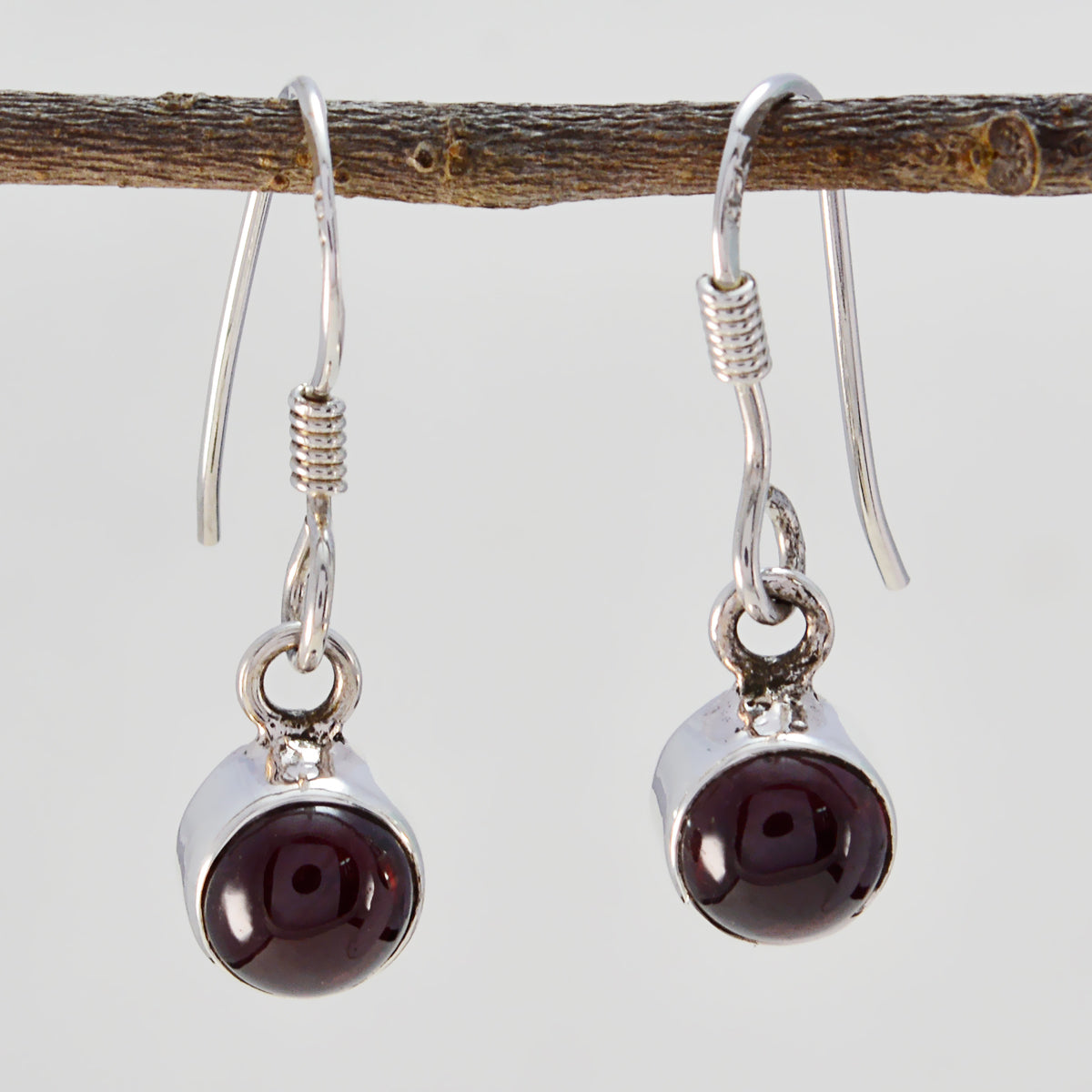 Garnet-French-Addison-multiple-Dangle-Red-925-Sterling-Silver-Earring