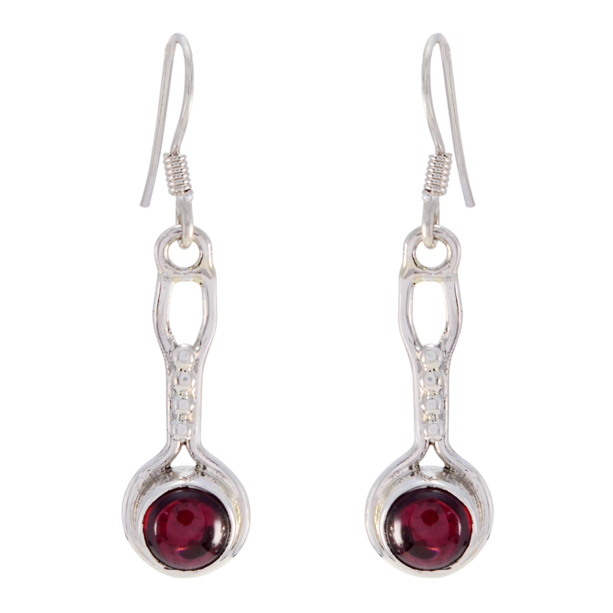 Garnet-German-Agnes-multiple-Dangle-Red-925-Silver-Earring