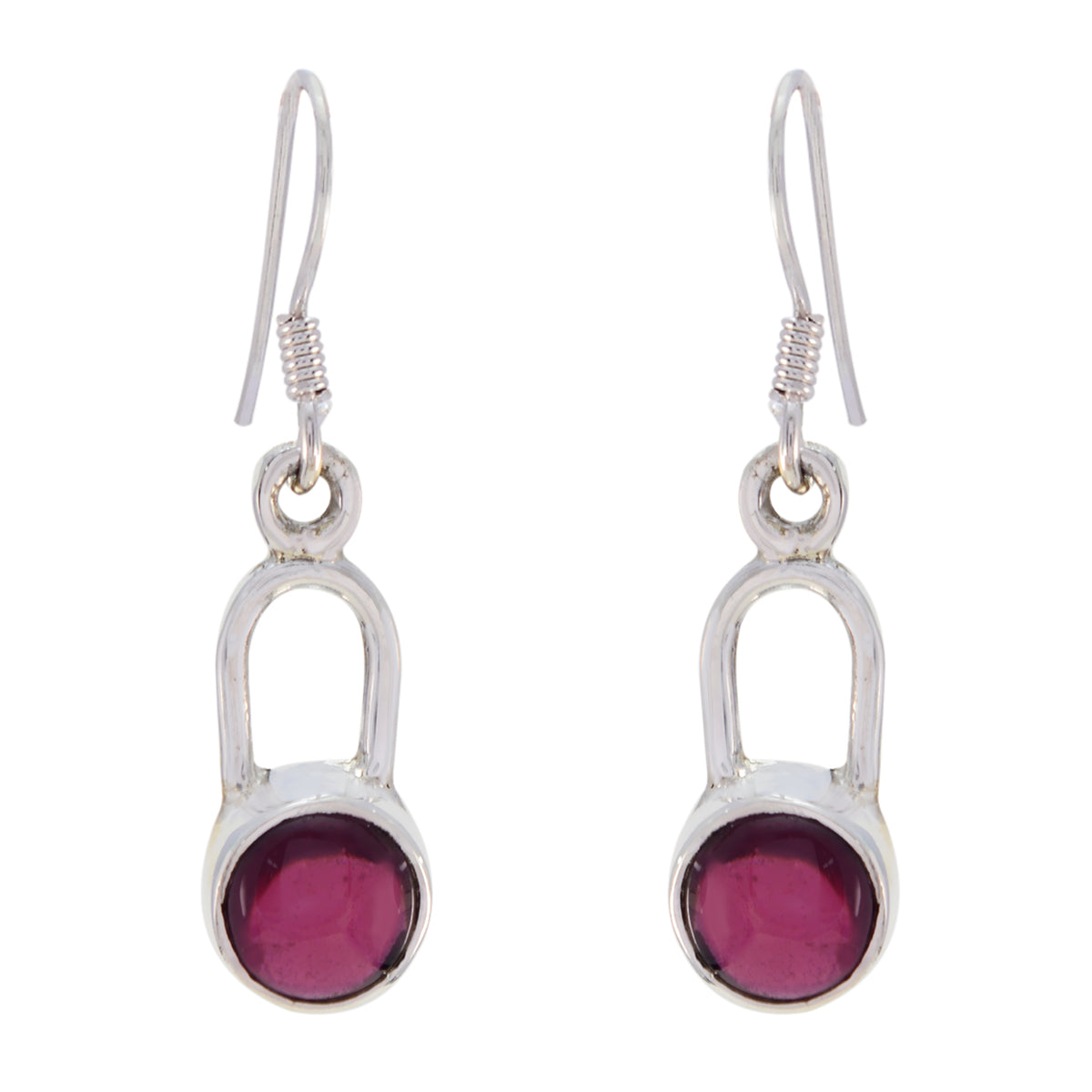 Garnet-African-Aisha-multiple-Dangle-Red-92.5-Silver-Earring