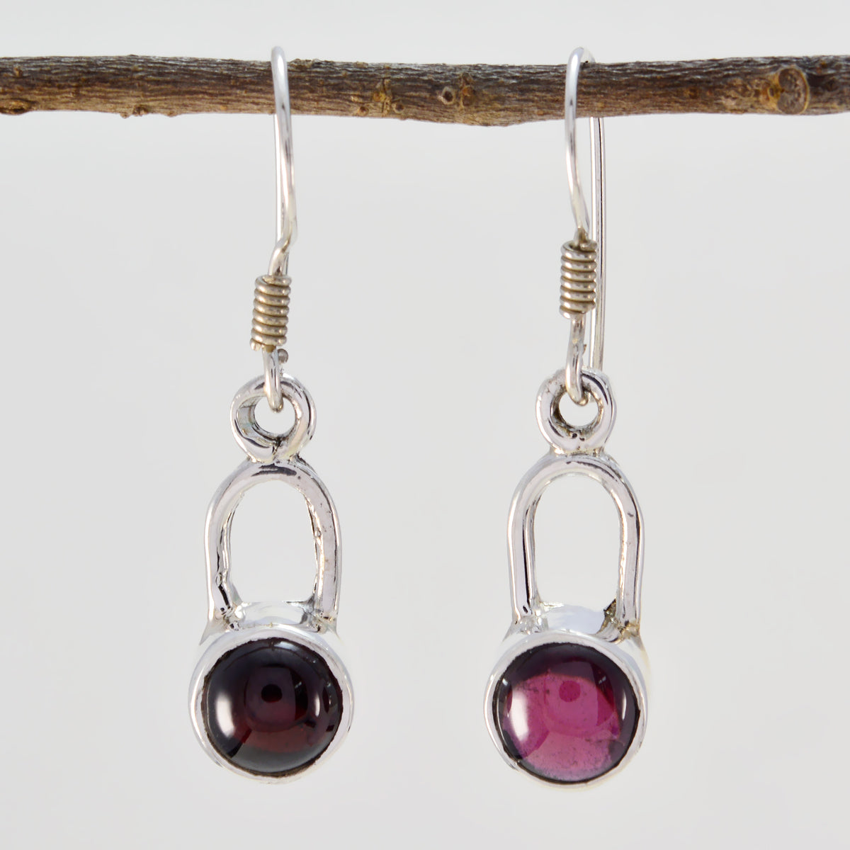 Garnet-African-Aisha-multiple-Dangle-Red-92.5-Silver-Earring