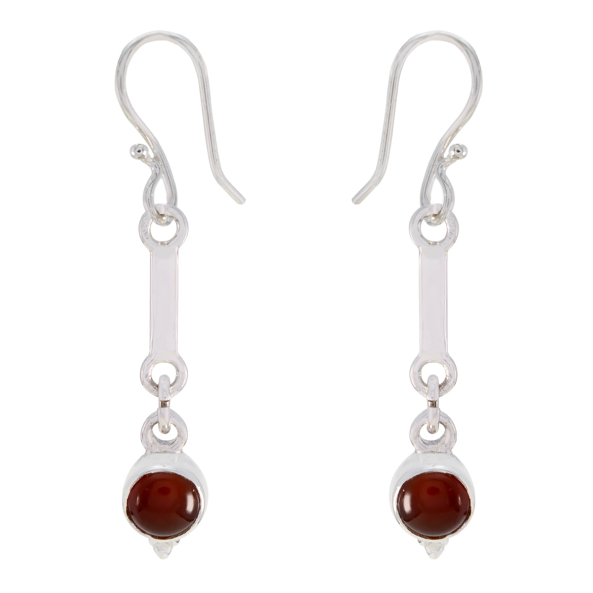 Garnet-Russian-Alice-multiple-Dangle-Red-92.5-Silver-Earring