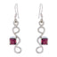 Garnet-Moroccan-Alina-multiple-Dangle-Red-925-Silver-Earring
