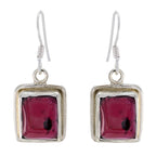 Garnet-Italian-Eva-Solitaire-Dangle-Red-925-Sterling-Silver-Earring