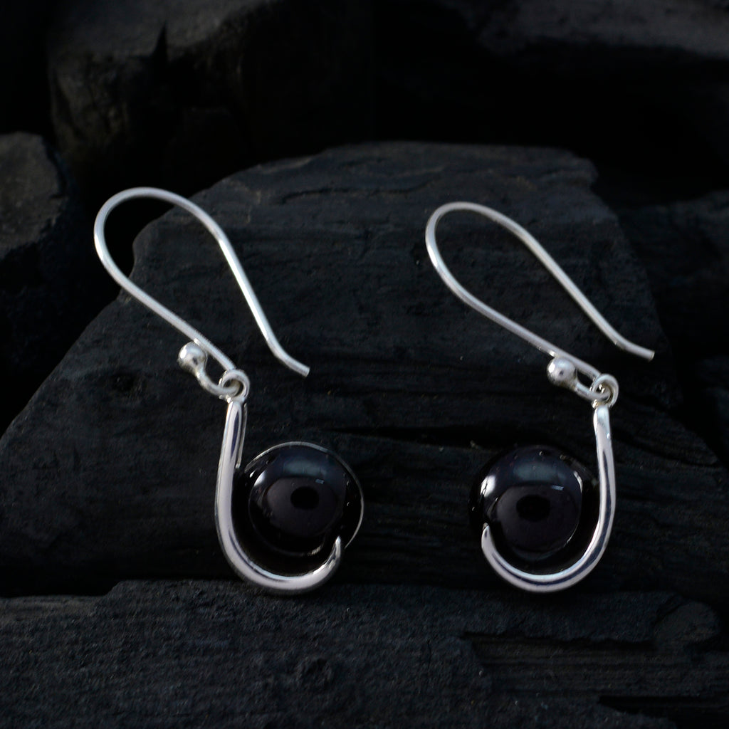 Garnet-Japanese-Audrey-Solitaire-Dangle-Red-925-Sterling-Silver-Earring