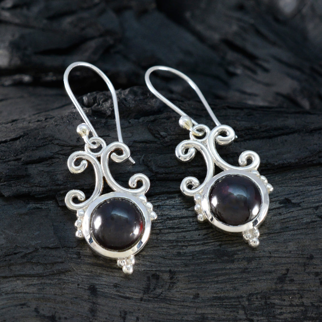 Garnet-Russian-Agustina-Solitaire-Dangle-Red-Sterling-Silver-Earring