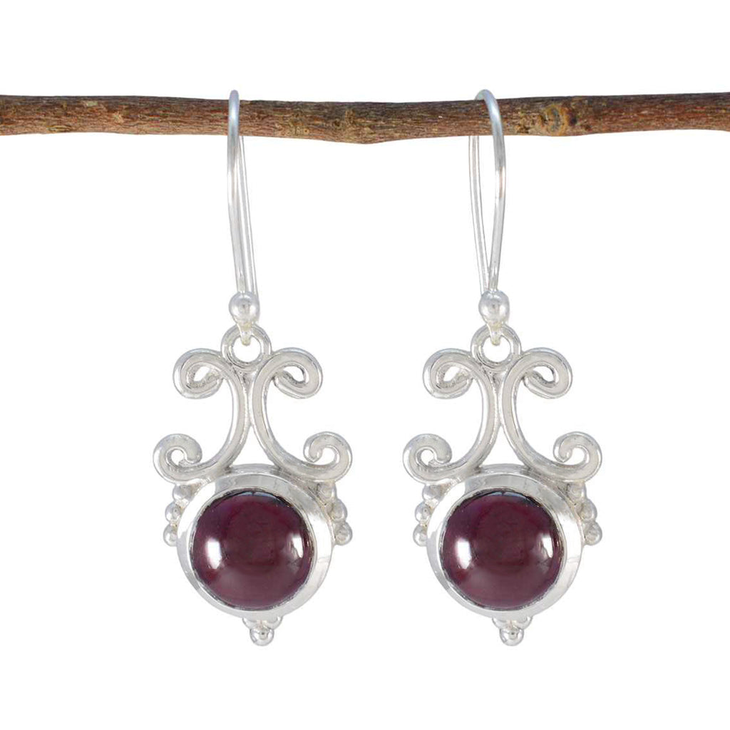 Garnet-Russian-Agustina-Solitaire-Dangle-Red-Sterling-Silver-Earring