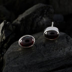 Garnet-Latin-American-Carla-Solitaire-Stud-Red-Sterling-Silver-Earring