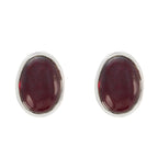 Garnet-Latin-American-Carla-Solitaire-Stud-Red-Sterling-Silver-Earring