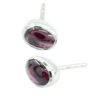Garnet-Mexican-Bella-Solitaire-Stud-Red-925-Silver-Earring