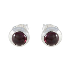 Garnet-African-Clara-Solitaire-Stud-Red-Sterling-Silver-Earring