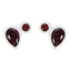 Garnet-Moroccan-Luisa-multiple-Stud-Red-92.5-Silver-Earring