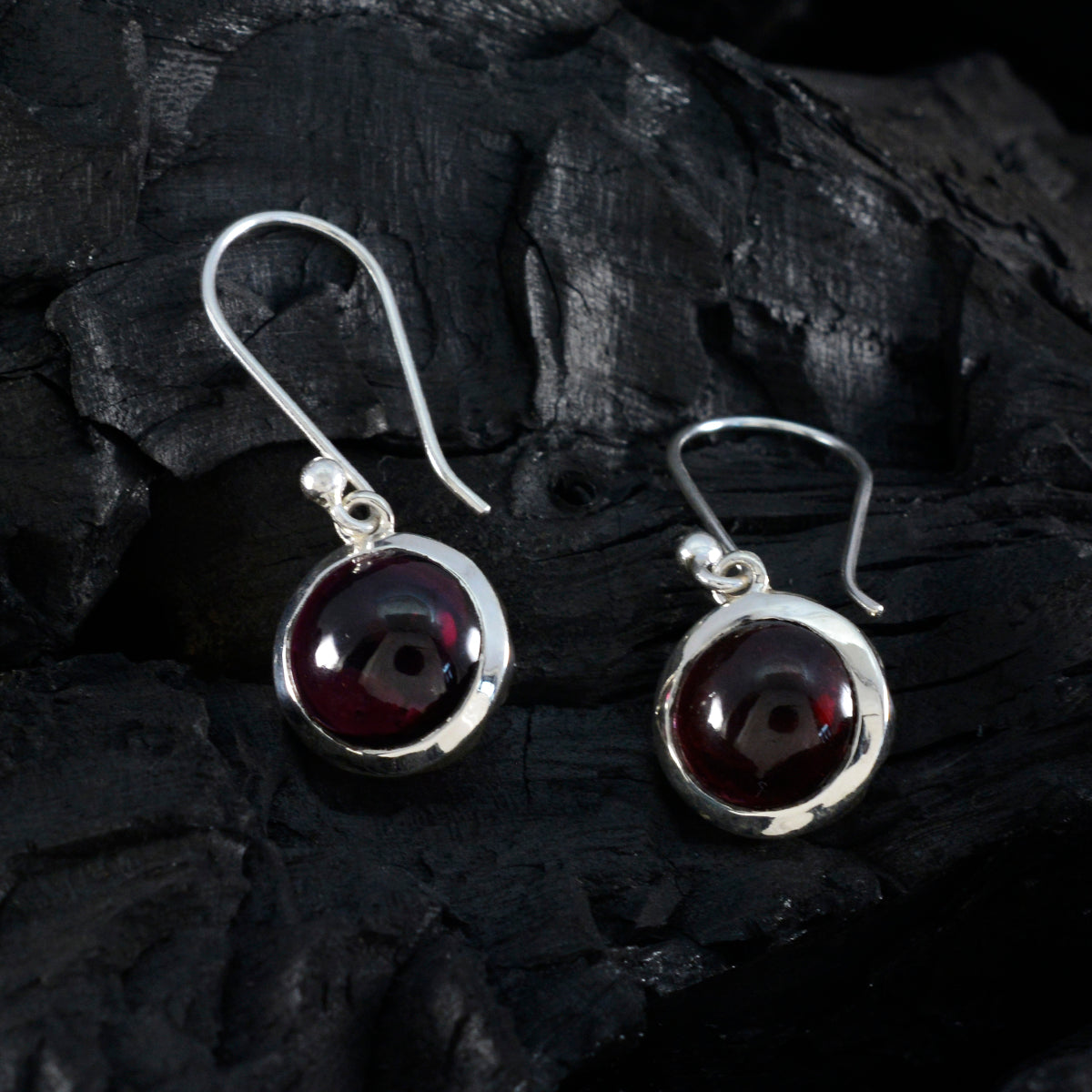 Garnet-Japanese-Ava-multiple-Dangle-Red-925-Silver-Earring