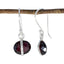 Garnet-African-Lucia-Solitaire-Dangle-Red-925-Silver-Earring