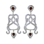 Garnet-Indian-Riya-multiple-Stud-Red-92.5-Silver-Earring