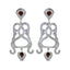Garnet-Indian-Riya-multiple-Stud-Red-92.5-Silver-Earring