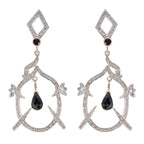 Garnet-Indian-Liyana-multiple-Stud-Red-Sterling-Silver-Earring