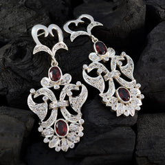 Garnet-Indian-Ananya-multiple-Stud-Red-925-Sterling-Silver-Earring