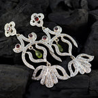 Garnet-Indian-Angel-multiple-Stud-Red-925-Silver-Earring