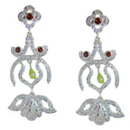 Garnet-Indian-Angel-multiple-Stud-Red-925-Silver-Earring