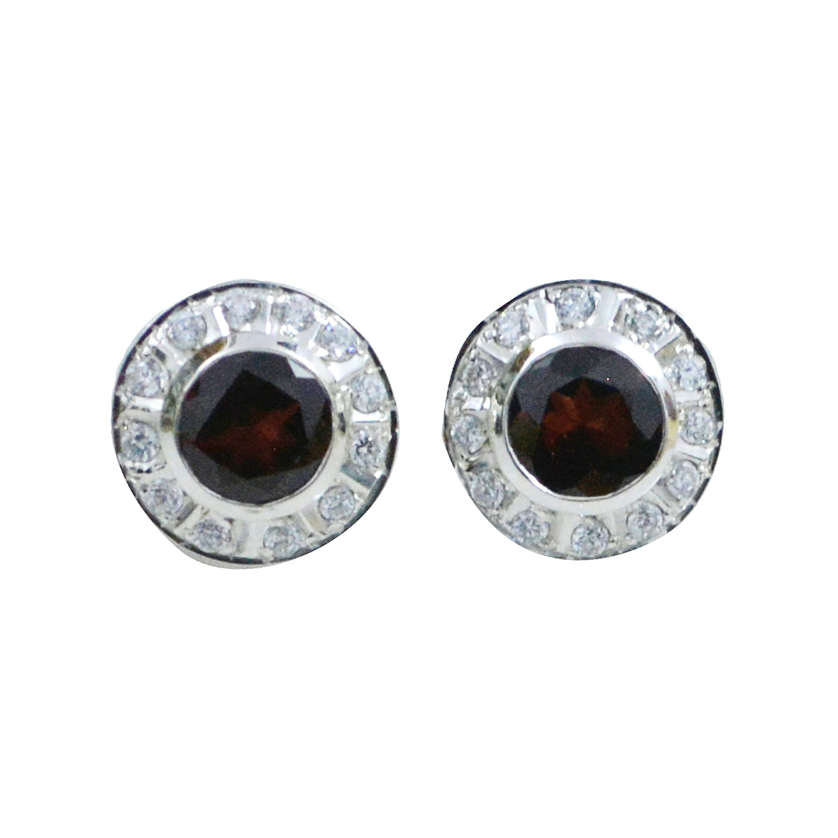Garnet-Australian-Bianca-multiple-Stud-Red-925-Silver-Earring