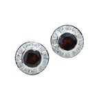 Garnet-Australian-Bianca-multiple-Stud-Red-925-Silver-Earring