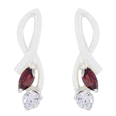 Garnet-Russian-Ana-multiple-Stud-Red-925-Silver-Earring