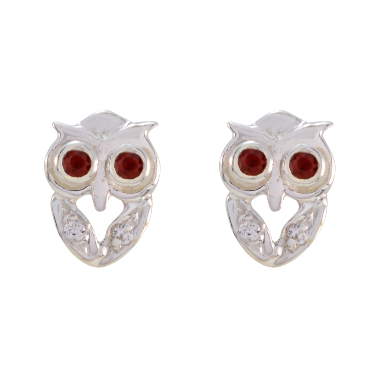 Garnet-Middle-Eastern-Hanna-multiple-Stud-Red-925-Silver-Earring Image principale du produit