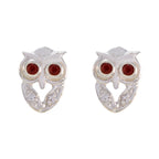 Garnet-Middle-Eastern-Hanna-multiple-Stud-Red-925-Silver-Earring