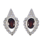Garnet-German-Chloe-multiple-Stud-Red-Sterling-Silver-Earring