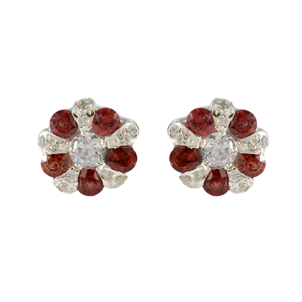 Garnet-Turkish-Lea-multiple-Stud-Red-925-Silver-Earring