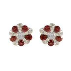 Garnet-Turkish-Lea-multiple-Stud-Red-925-Silver-Earring