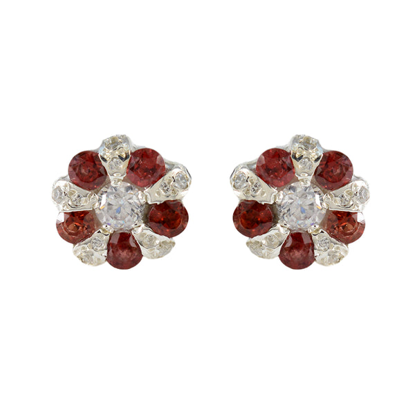Garnet-Turkish-Lea-multiple-Stud-Red-925-Silver-Earring