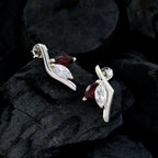 Garnet-German-Elena-multiple-Stud-Red-925-Sterling-Silver-Earring