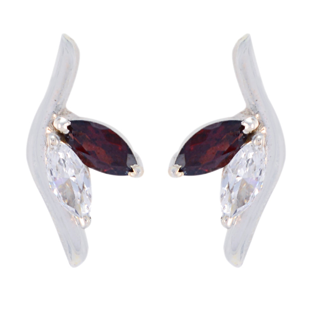 Garnet-German-Elena-multiple-Stud-Red-925-Sterling-Silver-Earring