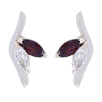 Garnet-German-Elena-multiple-Stud-Red-925-Sterling-Silver-Earring