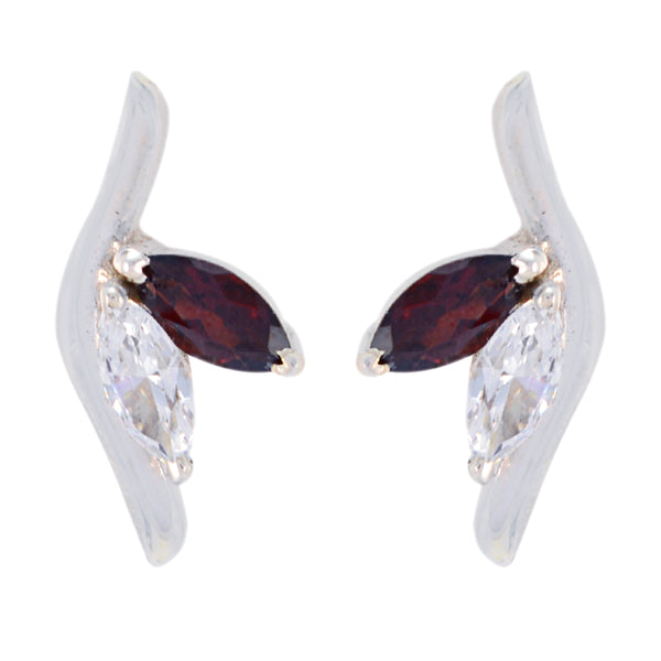 Garnet-German-Elena-multiple-Stud-Red-925-Sterling-Silver-Earring
