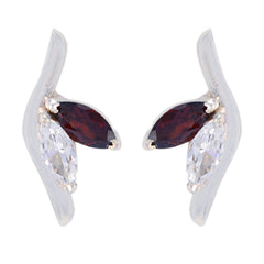 Garnet-German-Elena-multiple-Stud-Red-925-Sterling-Silver-Earring